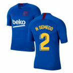 2019-2020 Barcelona Nike Training Shirt (Blue) - Kids (N SEMEDO 2)