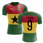 2023-2024 Ghana Flag Concept Football Shirt (J. Ayew 9)