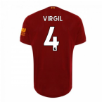 2019-2020 Liverpool Home Football Shirt (Virgil 4) - Kids