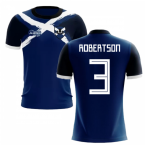 2023-2024 Scotland Flag Concept Football Shirt (Robertson 3)