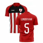 2023-2024 Southampton Home Concept Football Shirt (LUNDEKVAM 5)
