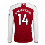 2020-2021 Arsenal Adidas Home Long Sleeve Shirt (AUBAMEYANG 14)