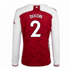2020-2021 Arsenal Adidas Home Long Sleeve Shirt (DIXON 2)