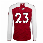 2020-2021 Arsenal Adidas Home Long Sleeve Shirt (LUIZ 23)