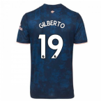 2020-2021 Arsenal Adidas Third Football Shirt (GILBERTO 19)