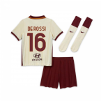 2020-2021 AS Roma Away Nike Little Boys Mini Kit (DE ROSSI 16)
