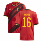 2020-2021 Belgium Home Adidas Football Shirt (Kids) (T HAZARD 16)