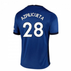 2020-2021 Chelsea Home Nike Football Shirt (Kids) (AZPILICUETA 28)