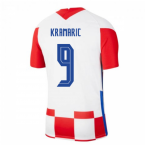 2020-2021 Croatia Home Nike Football Shirt (KRAMARIC 9)