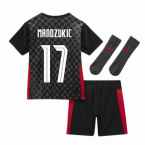 2020-2021 Croatia Little Boys Away Mini Kit (MANDZUKIC 17)