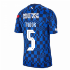 2020-2021 Croatia Pre-Match Training Shirt (Blue) - Kids (TUDOR 5)