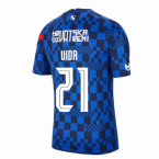 2020-2021 Croatia Pre-Match Training Shirt (Blue) - Kids (VIDA 21)