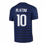 2020-2021 France Home Nike Vapor Match Shirt (PLATINI 10)