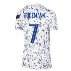 2020-2021 France Pre-Match Training Shirt (White) - Kids (GRIEZMANN 7)