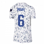 2020-2021 France Pre-Match Training Shirt (White) - Kids (POGBA 6)