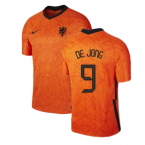 2020-2021 Holland Home Nike Football Shirt (DE JONG 9)