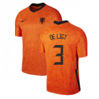 2020-2021 Holland Home Nike Football Shirt (Kids) (DE LIGT 3)