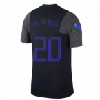 2020-2021 Holland Nike Training Shirt (Black) - Kids (VAN DE BEEK 20)