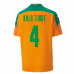 2020-2021 Ivory Coast Home Shirt (Kids) (KOLO TOURE 4)