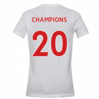 2020-2021 Liverpool Evergreen Crest Tee (White) - Kids (CHAMPIONS 20)
