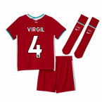 2020-2021 Liverpool Home Nike Little Boys Mini Kit (VIRGIL 4)