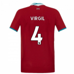 2020-2021 Liverpool Vapor Home Shirt (Kids) (VIRGIL 4)