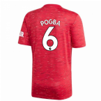 2020-2021 Man Utd Adidas Home Football Shirt (POGBA 6)