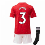 2020-2021 Man Utd Adidas Home Little Boys Mini Kit (IRWIN 3)
