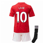 2020-2021 Man Utd Adidas Home Little Boys Mini Kit (LAW 10)