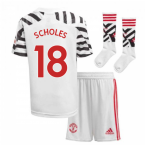 2020-2021 Man Utd Adidas Third Little Boys Mini Kit (SCHOLES 18)