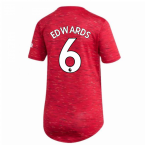 2020-2021 Man Utd Adidas Womens Home Shirt (EDWARDS 6)