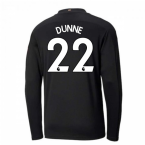 2020-2021 Manchester City Puma Away Long Sleeve Shirt (Kids) (DUNNE 22)