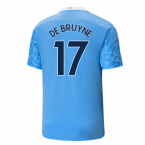 2020-2021 Manchester City Puma Home Football Shirt (DE BRUYNE 17)