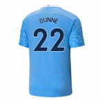 2020-2021 Manchester City Puma Home Football Shirt (DUNNE 22)