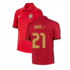 2020-2021 Portugal Home Nike Shirt (Kids) (DIOGO J 21)