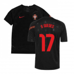 2020-2021 Portugal Pre-Match Training Shirt (Black) - Kids (G GUEDES 17)