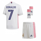 2020-2021 Real Madrid Adidas Home Full Kit (Kids) (RONALDO 7)