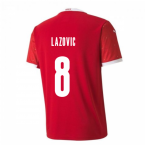 2020-2021 Serbia Home Puma Football Shirt (LAZOVIC 8)