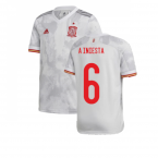 2020-2021 Spain Away Shirt (Kids) (A INIESTA 6)