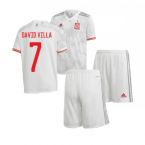 2020-2021 Spain Away Youth Kit (DAVID VILLA 7)