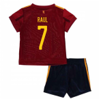 2020-2021 Spain Home Adidas Baby Kit (RAUL 7)
