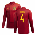 2020-2021 Spain Home Adidas Long Sleeve Shirt (HIERRO 4)