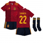 2020-2021 Spain Home Adidas Mini Kit (SARABIA 22)