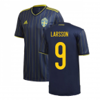 2020-2021 Sweden Away Shirt (LARSSON 9)