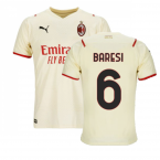 2021-2022 AC Milan Away Shirt (Kids) (BARESI 6)