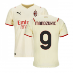 2021-2022 AC Milan Away Shirt (MANDZUKIC 9)