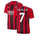 2021-2022 AC Milan Home Shirt (CASTILLEJO 7)