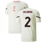 2021-2022 AC Milan Pre-Match Jersey (Afterglow) (CALABRIA 2)