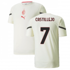 2021-2022 AC Milan Pre-Match Jersey (Afterglow) (CASTILLEJO 7)