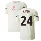 2021-2022 AC Milan Pre-Match Jersey (Afterglow) (KJAER 24)